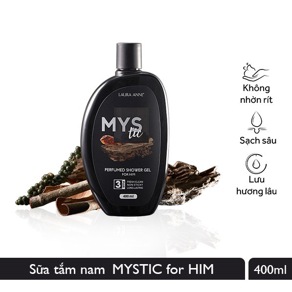 Sữa Tắm Nước Hoa Laura Anne Mystic For Him 400ml