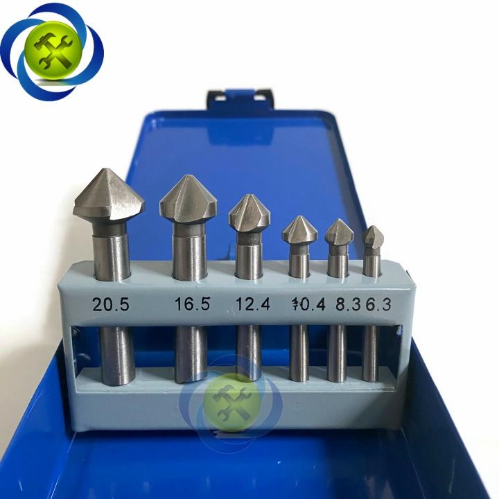 Bộ mũi phay đầu dù 6 cây L+R+T LRT-PD01