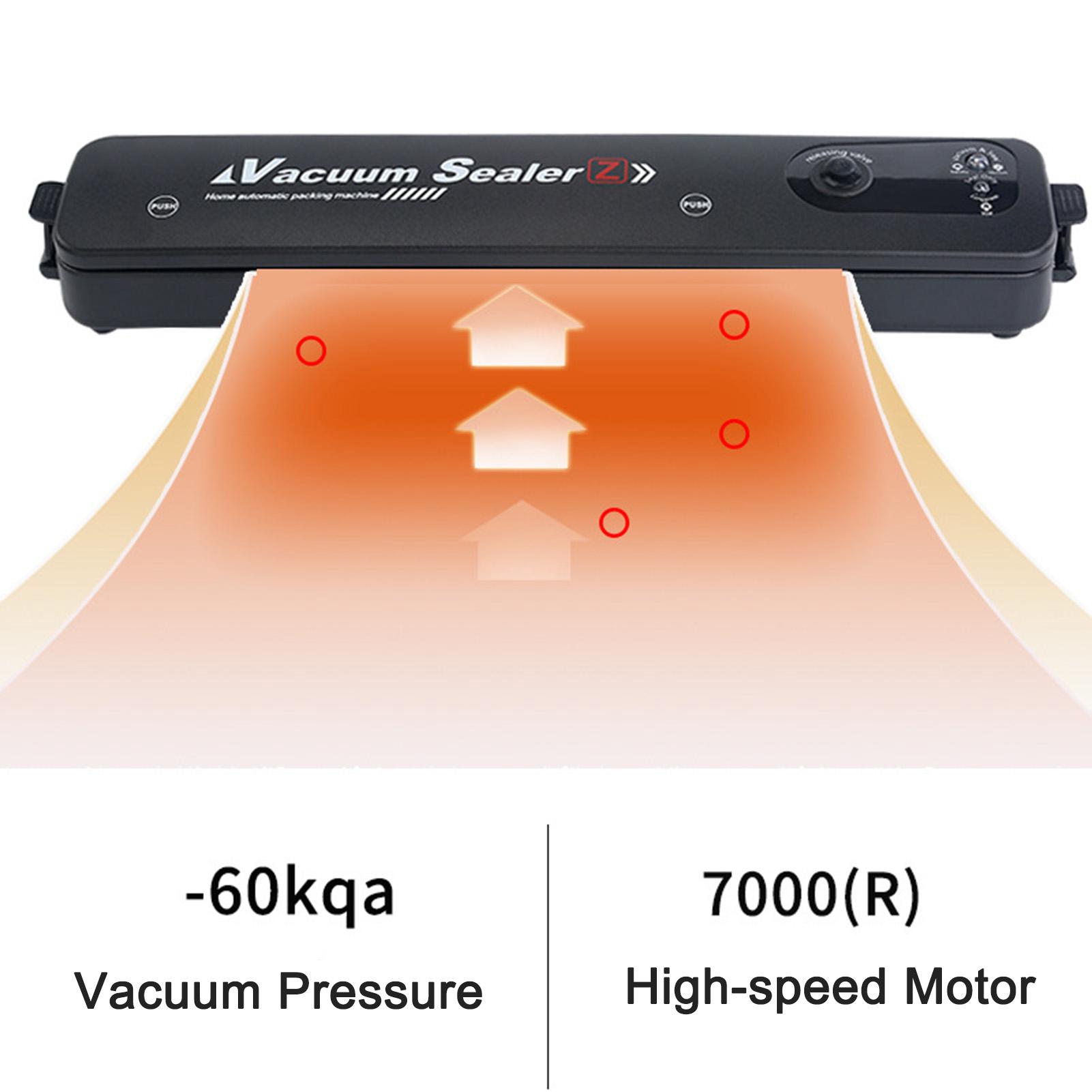 Máy hút chân không với 10 túi niêm phong 9,8 * 6,7 inches có thể đóng gói thực phẩm trong vài giây