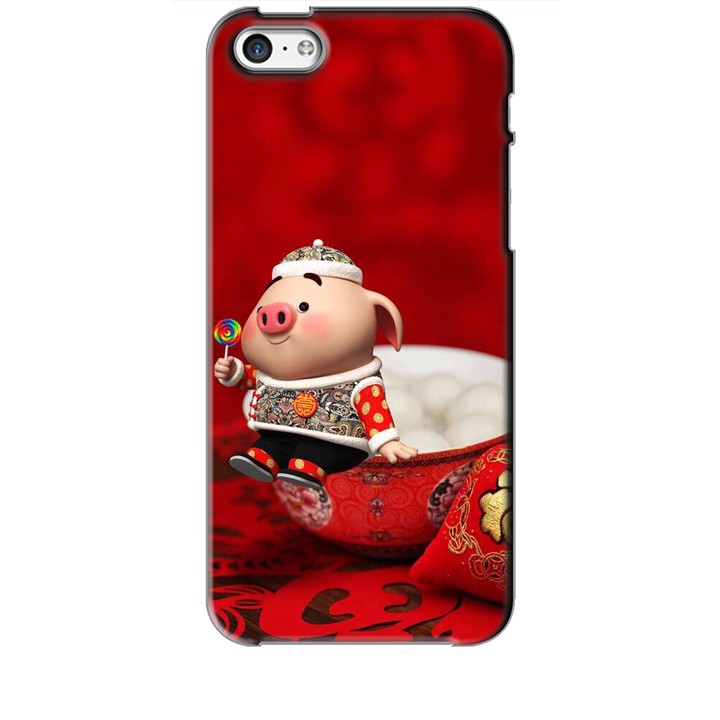 Ốp lưng dành cho điện thoại IPHONE 5C Heo Ăn Kẹo