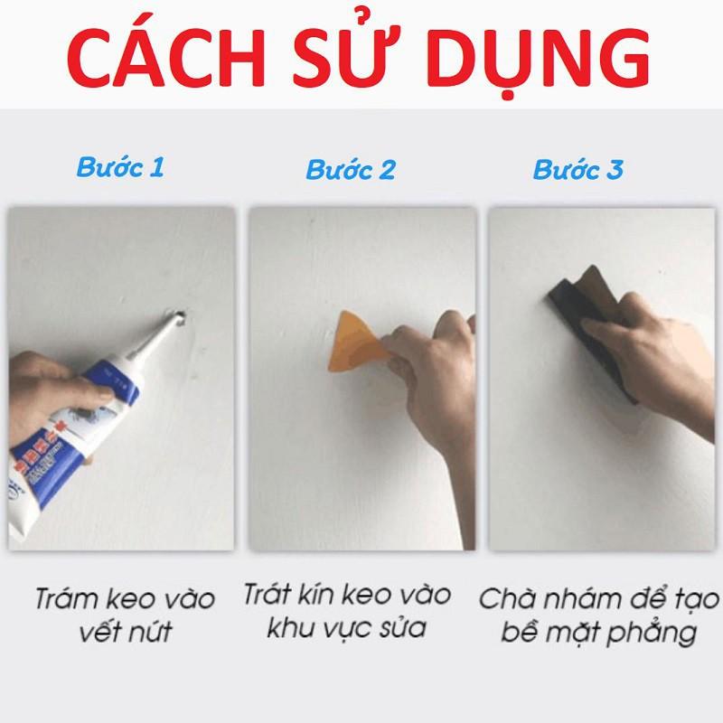 Keo vá tường trám trét vết nứt tường đa năng chống thấm thông minh