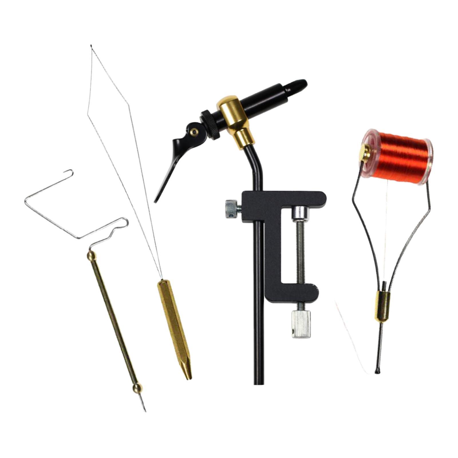 5Pcs Fly Tying Tools Kit Rotary Finisher Tool for Tying Flies