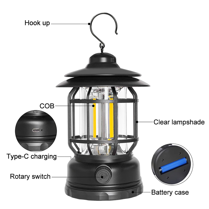 Đèn Treo Dã Ngoại Tích Điện B8226