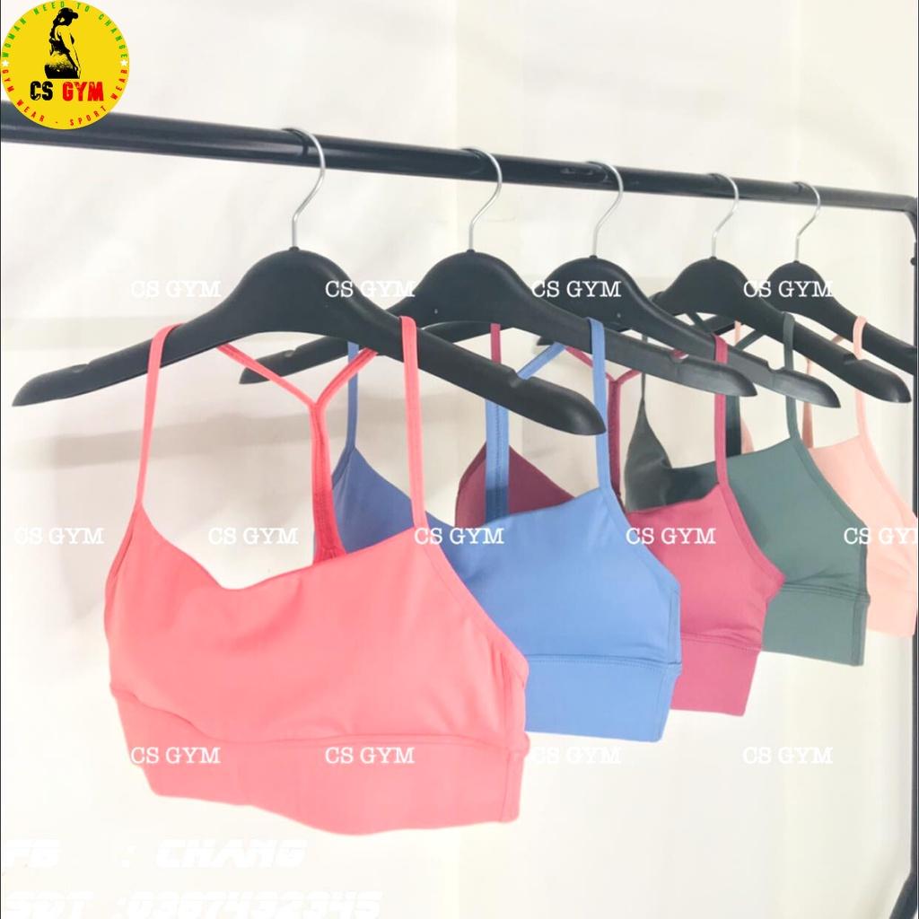 Áo bra tập gym nữ MITAOGIRL, áo bra nữ 2 dây mảnh chữ Y, mút dày dặn bảo vệ vòng 1, lưng trần quyến rũ, thoáng mát