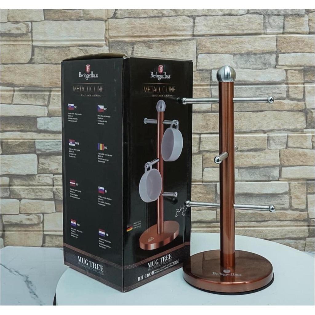 Giá Treo Cốc BERLINGER HAUS BH/1608 Cao 34cm, Chất Liệu Thép Không Gỉ, Phong Cách Hiện Đại, Nhập Đức