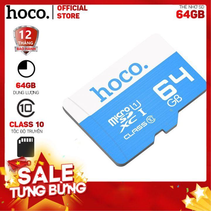 Thẻ nhớ Hoco 64Gb Class 10 tốc độ cao - HÀNG CHÍNH HÃNG