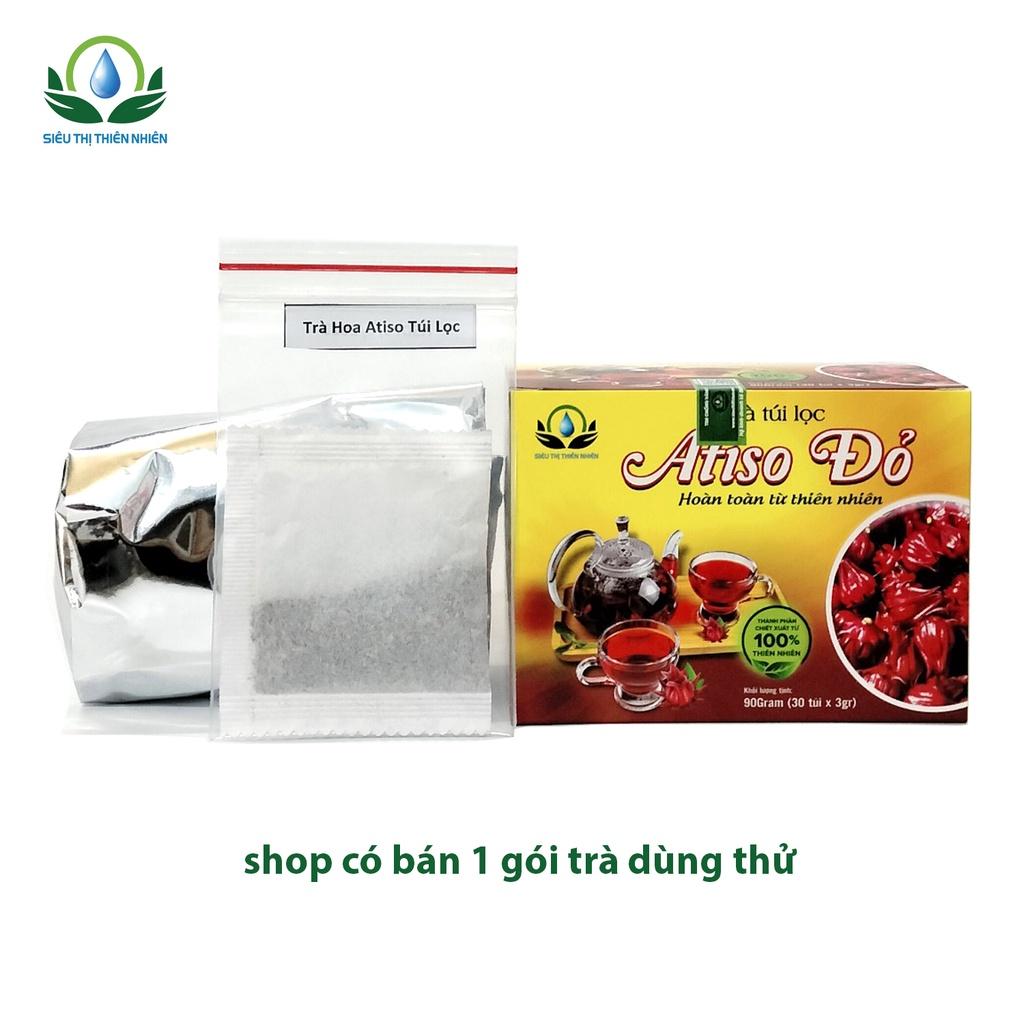 Trà Hoa Atiso đỏ hộp 30 Túi Lọc x 3Gram của Siêu Thị Thiên Nhiên thanh nhiệt mang lại giấc ngủ sâu hơn