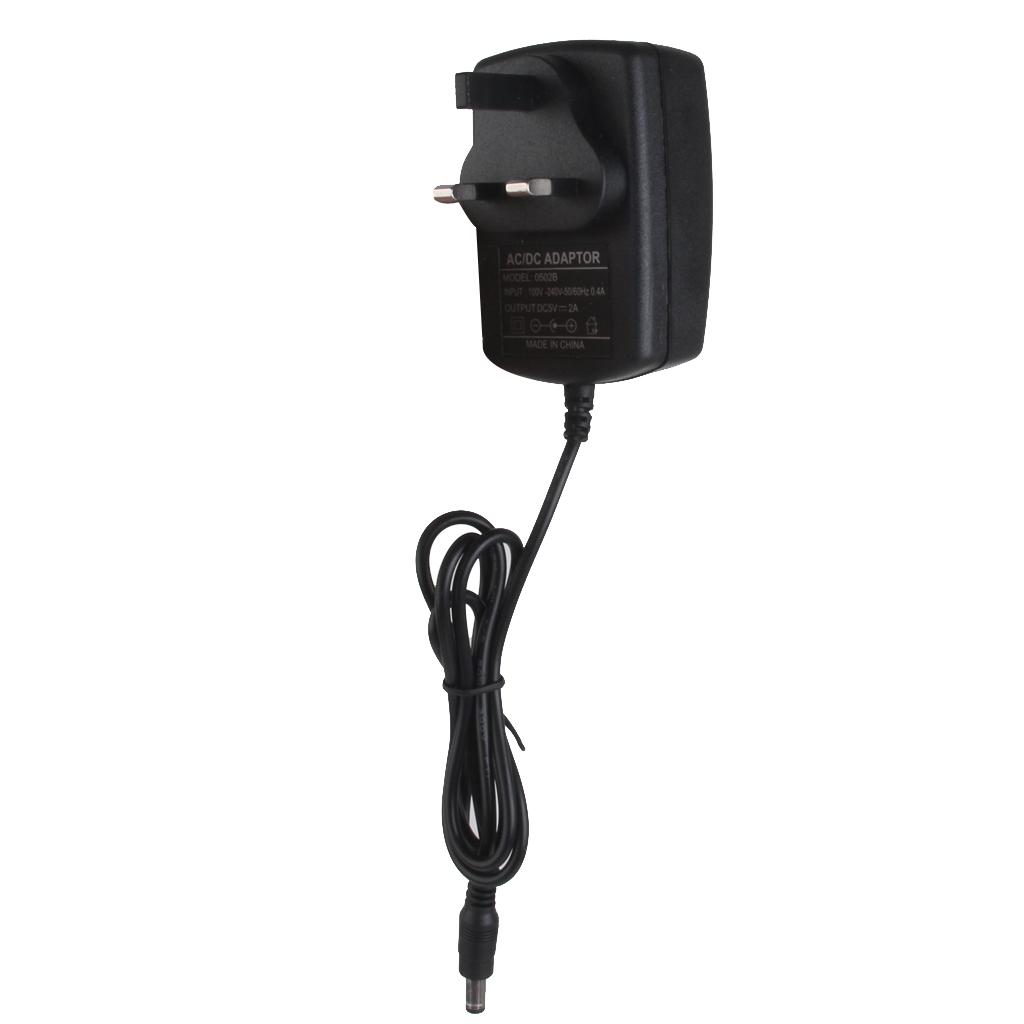 UK Plug AC 100-240V to DC 5V 2A Power Supply Charger Converter Adapter 5.5mm