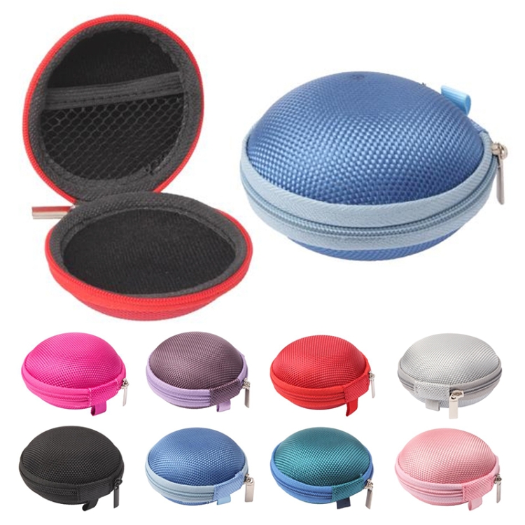 Hộp Lưới Tròn Đựng Tai Nghe, Cáp Sạc Nhiều Màu Sắc