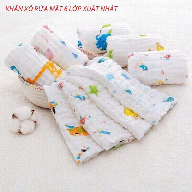 Khăn xô rửa mặt xuất nhật 6 lớp