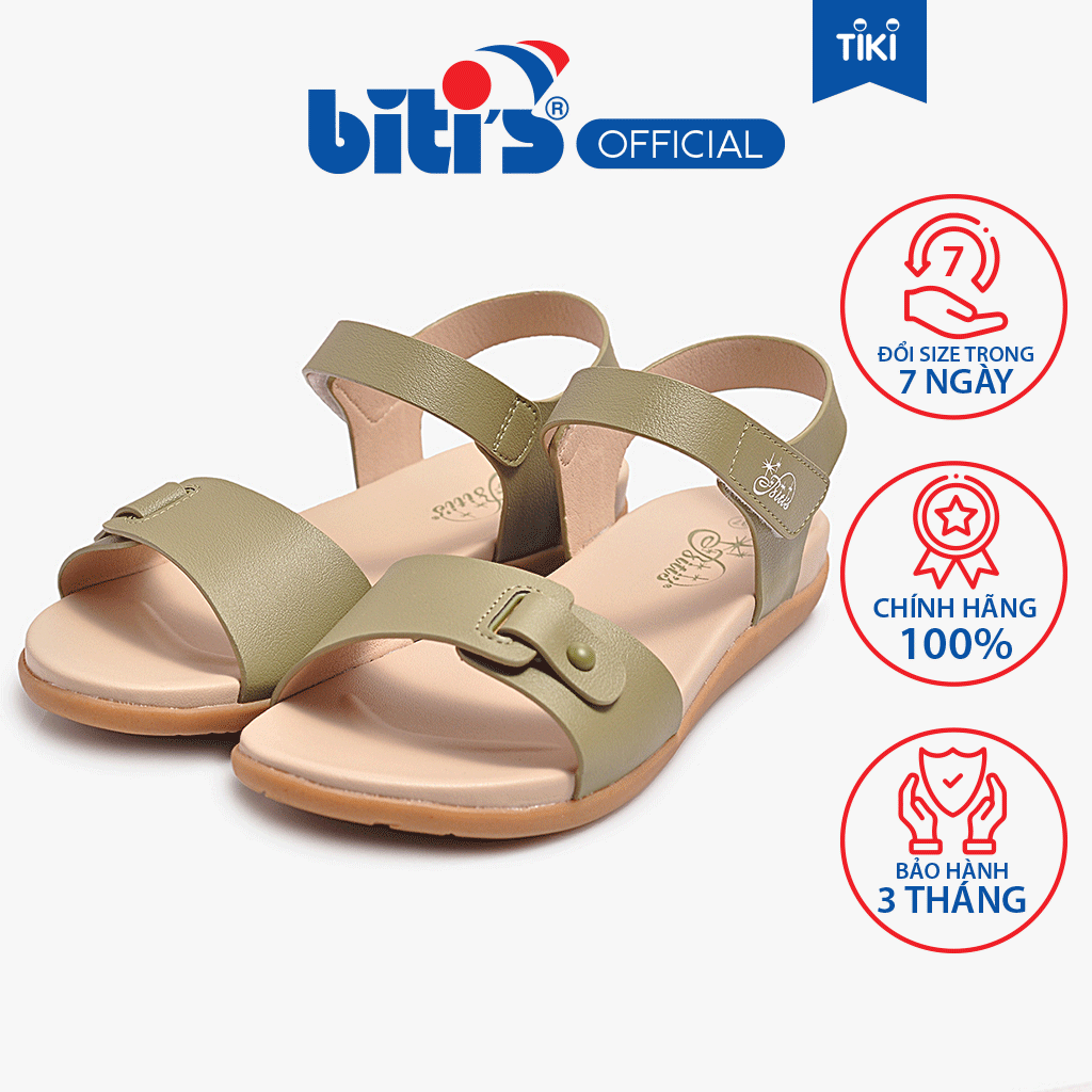 Sandal Si Cao Su Nữ Biti's BRW000288REU (Rêu)