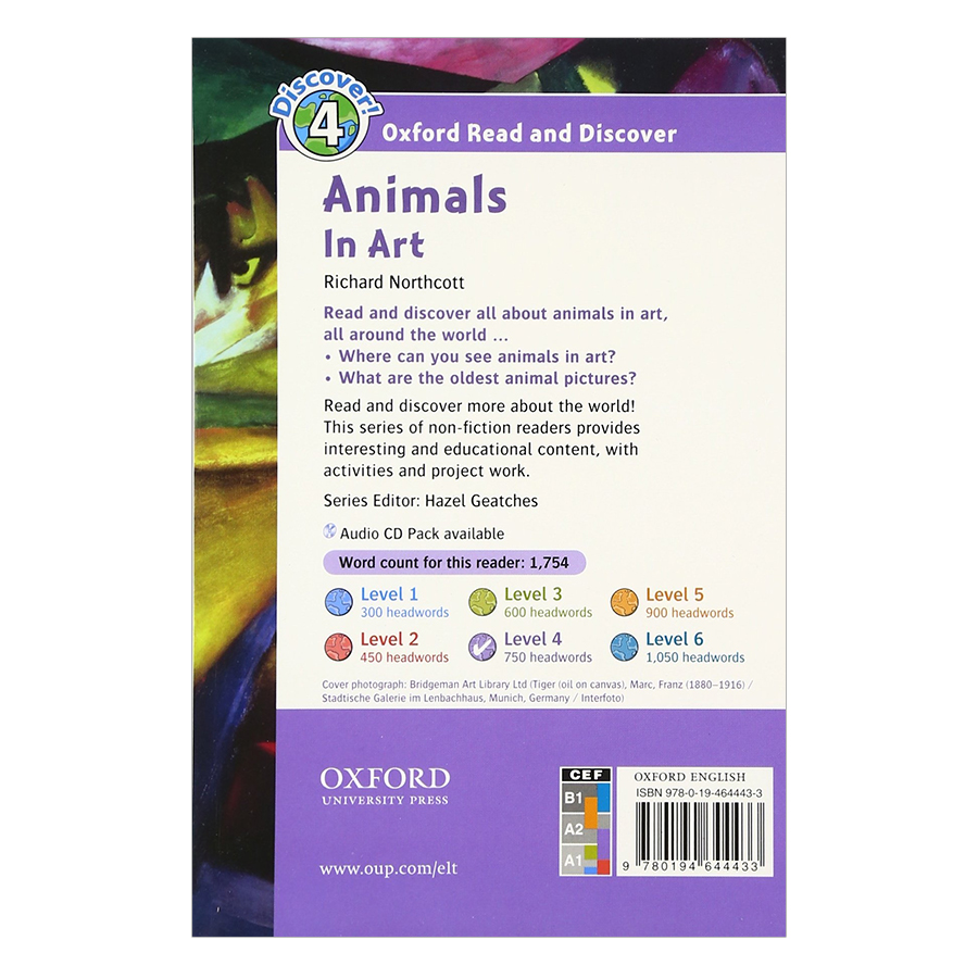 Oxford Read and Discover 4: Animals In Art Audio CD Pack