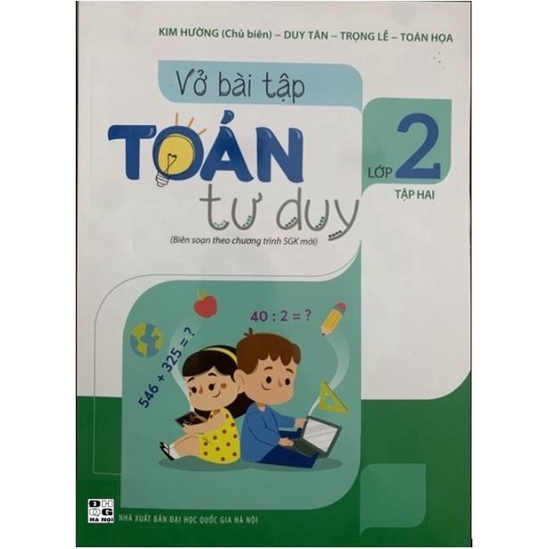 Sách - Combo Vở bài tập Toán tư duy lớp 2 (Tập 1+Tập 2)