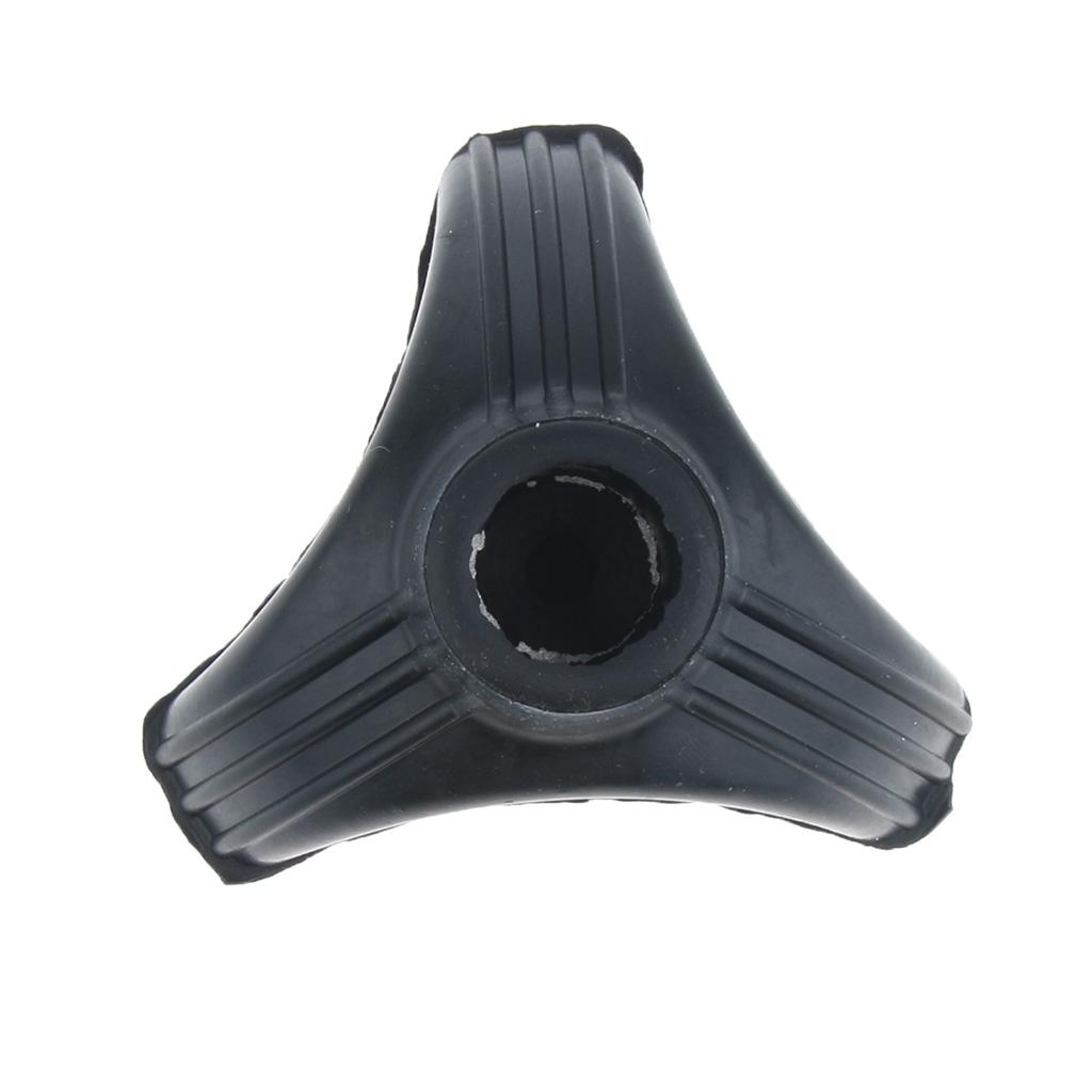 Black Tripod Anti Slip Rubber Replacement Tip For Cane Stick Crutches 5/8 inch 3/4 inch