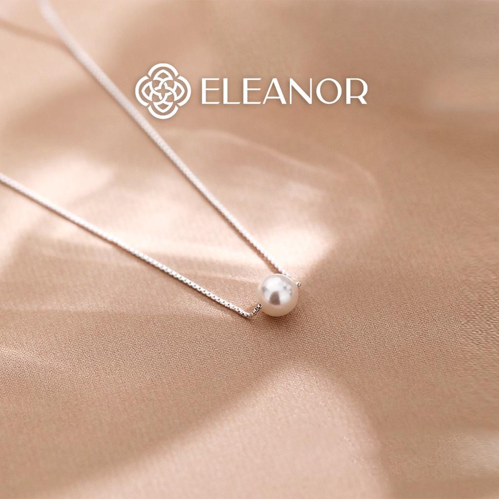 Dây chuyền nữ bạc 925 Eleanor Accessories basic đính đá ngọc trai nhân tạo phụ kiện trang sức dễ thương