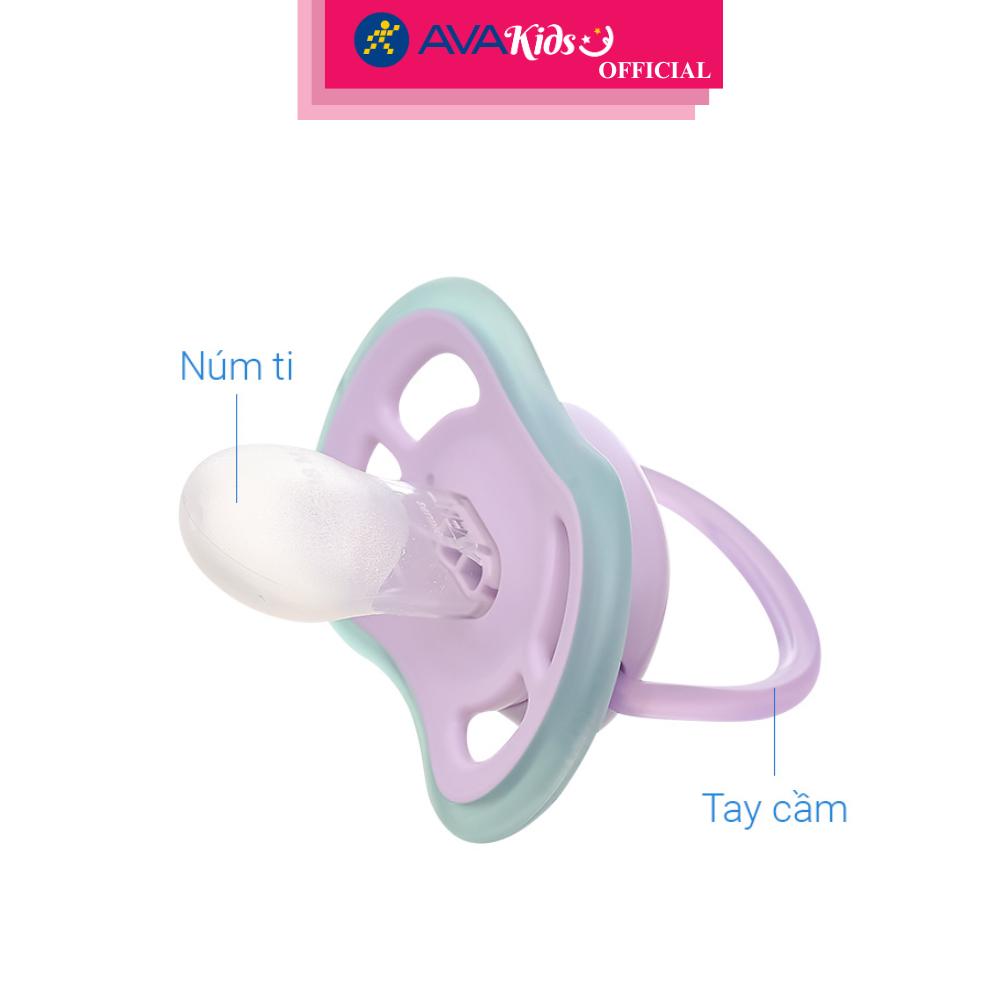 Ti ngậm Philips Avent thông khí SCF086/06 (6 - 18 tháng) - Hình cá ngựa - Hàng Chính Hãng