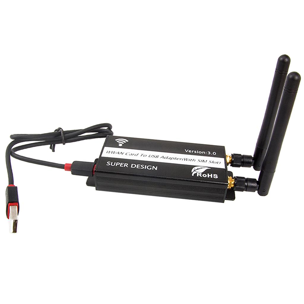 -Express to USB Adapter Riser Card With SIM Card Slot for Computer