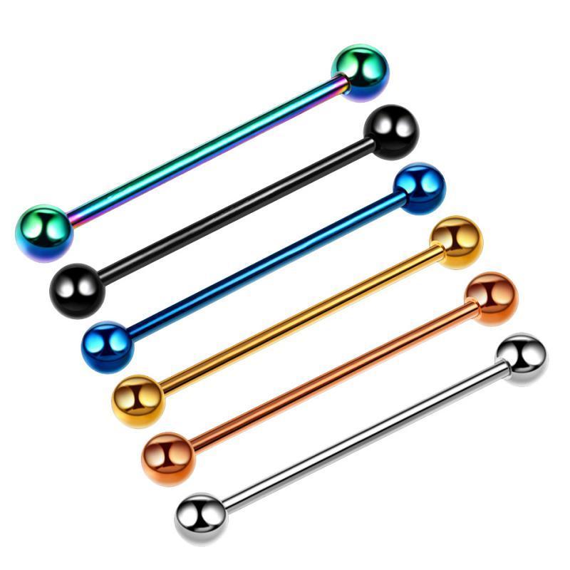 6Pcs Labret Stud Lip Ring Ear Tragus Helix Piercing Earring Barbell Jewelry
