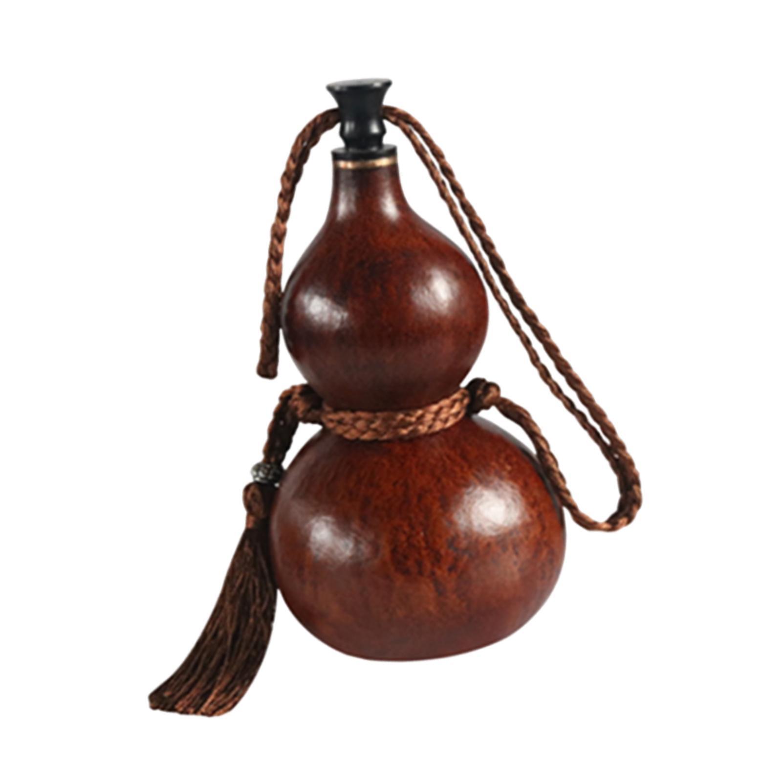 Gourd Handcrafts Outdoor Activities Leakproof Multifunction Gourd Water Bottle Flagon for Tabletop Kitchen Indoor Hotel
