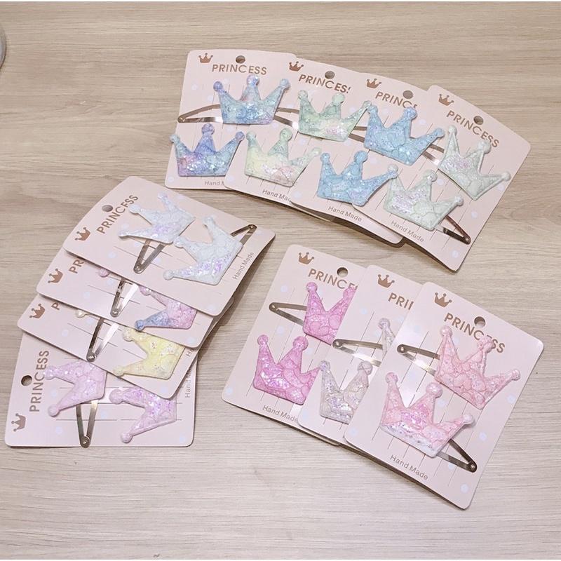 Set 2 kẹp hoạ tiết vương miện