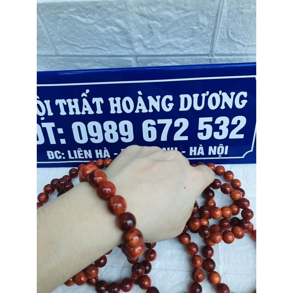 Vòng Tay Gỗ Huyết Long Thấu Quang 100% 12 ly