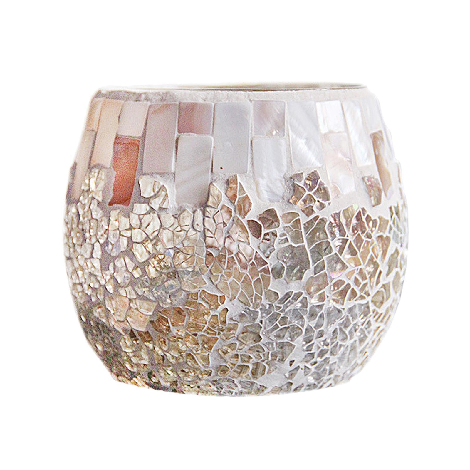 Mosaic Tea Light Holder CANDLE HOLDER Centerpiece Potted Plant Bowl Holder A
