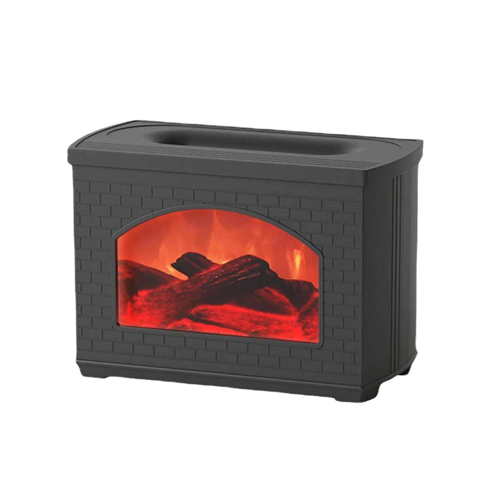 Air Humidifier USB Realistic Flame Effect Small Waterless Auto Shut-Off  Diffuser for Car office home