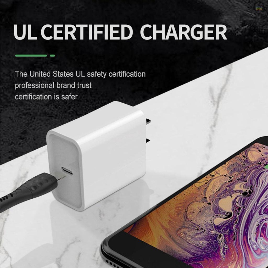 Củ sạc cổng USB loại C 18W cho điện thoại thông minh iOS Android Tablet PC