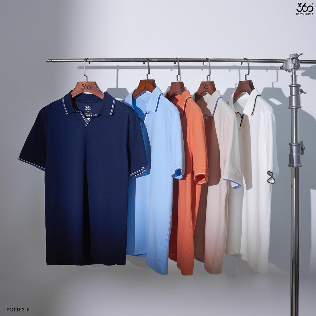 Áo polo nam local brand 360 BOUTIQUE chất liệu cao cấp - POTTK316