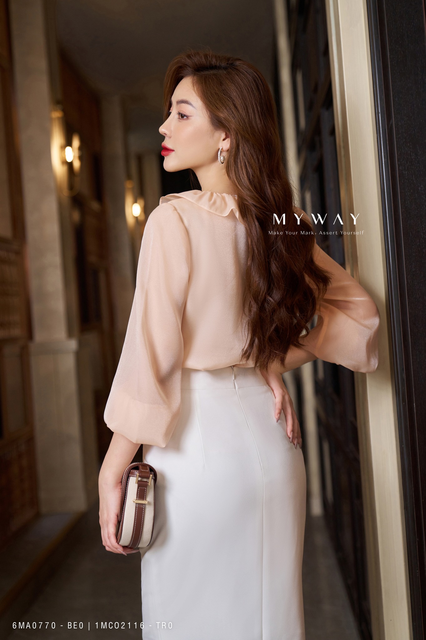 Chân Váy Bút Chì Công Sở MY WAY Xẻ Trước Sang Trọng 1MCO2116