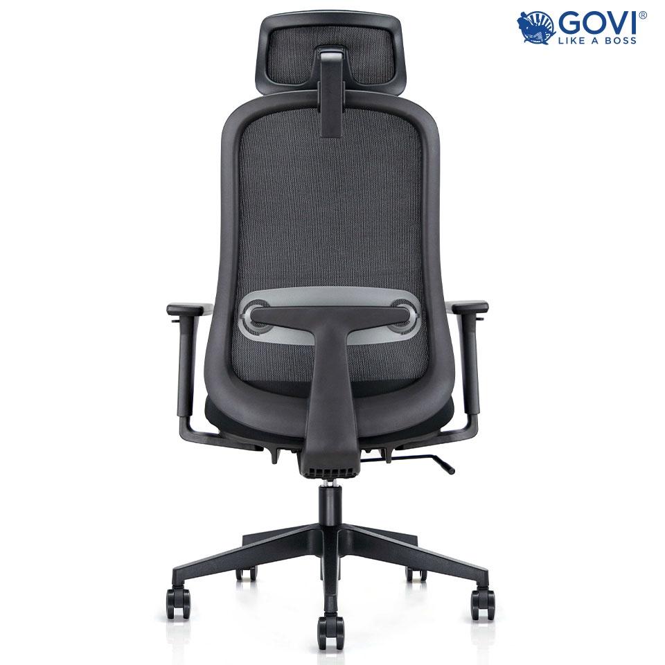 Ghế công thái học Ergonomic GOVI Felix F6232A - Thiết kế tựa đầu điều chỉnh độ cao, tựa tay 3D nâng hạ, mâm ghế ngả 135 độ