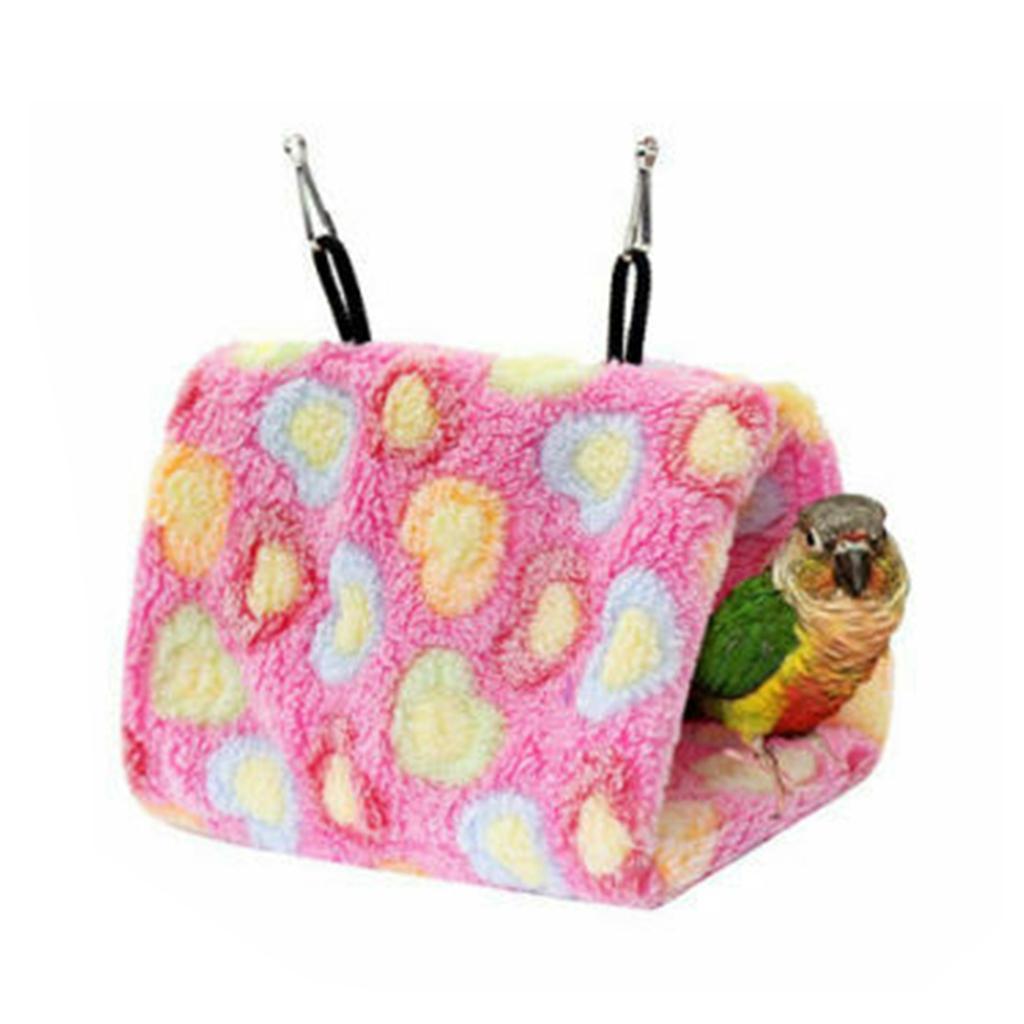 1 piece Plush Hanging Cave Cage Hammock Pet Bird