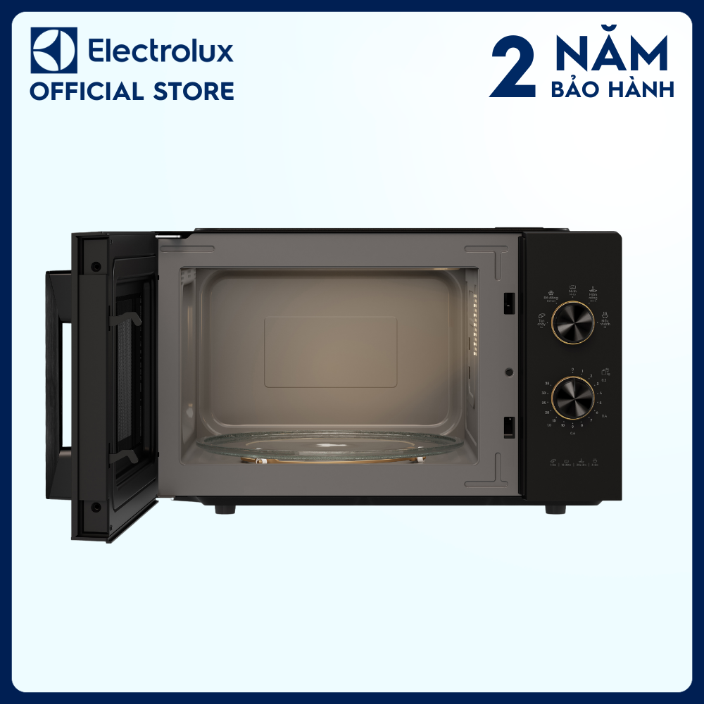 Lò vi sóng để bàn Electrolux 23L UltimateTaste 300 - EMM23K22B - chương trình cài đặt sẵn, nấu nướng linh hoạt [ Hàng chính hãng]