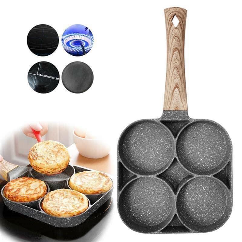 Chảo Đá Chống Dính Chia Ô 4 Ngăn - Loại Tốt