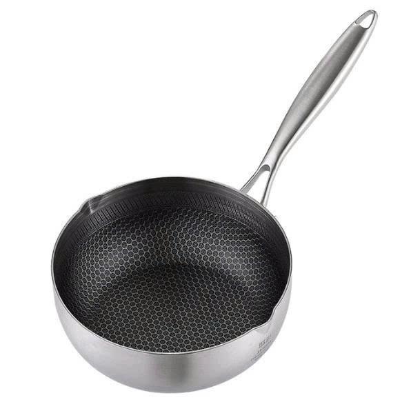 Chảo Chống Dính Vân Tổ Ong 28cm, 30cm, đáy phẳng và 18 cm32cm Lòng Sâu, Phù Hợp Mọi Loại Bếp