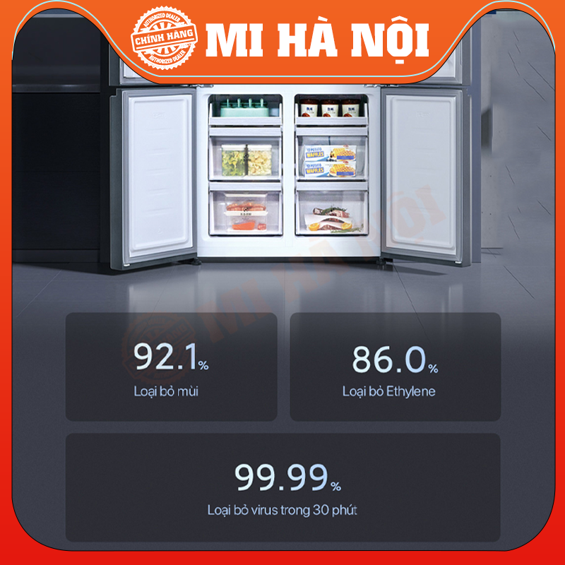 Tủ lạnh 4 cánh Xiaomi Mijia 550l cao cấp - Hàng chính hãng