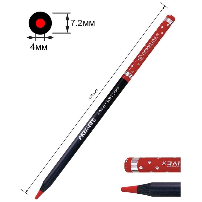 Hộp Thiếc 12 Bút Chì Màu Nước Kèm Cọ - Acmeliae ART-AQ12