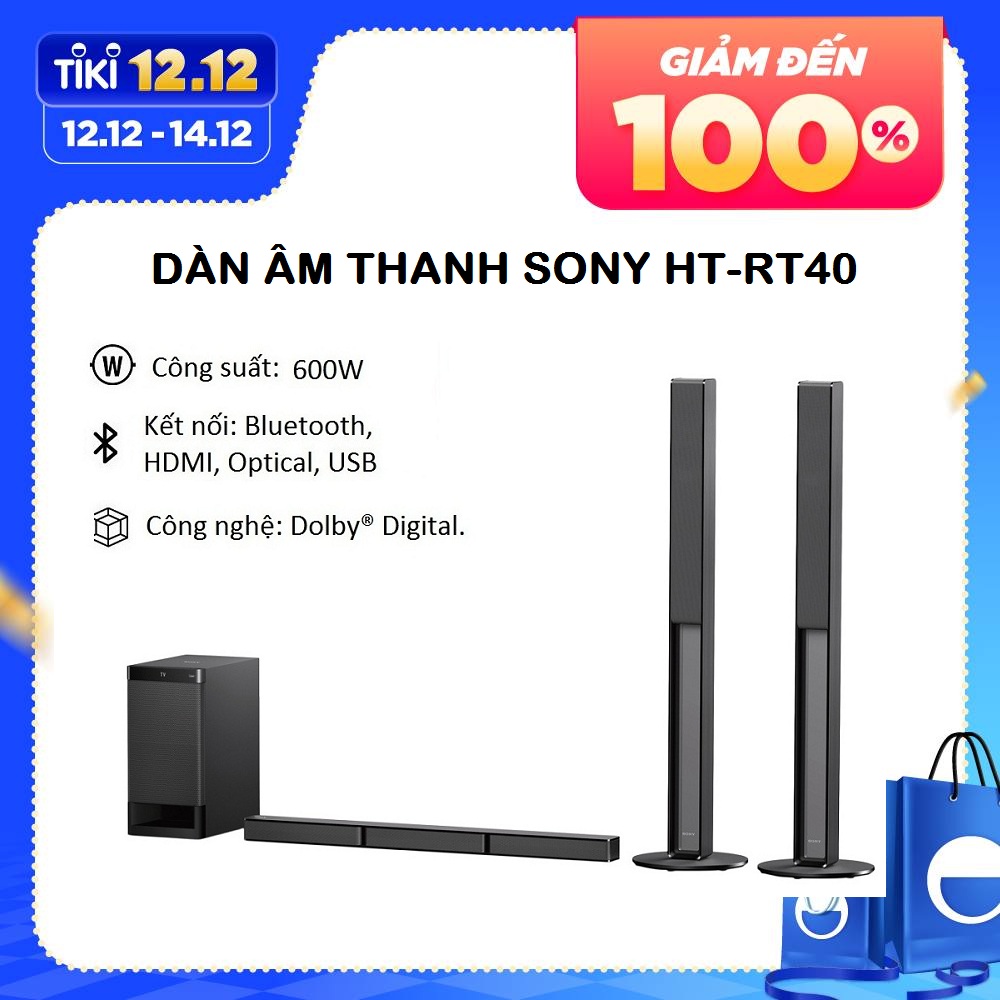 Dàn âm thanh Sony 5.1 HT-RT40 - Hàng chính hãng