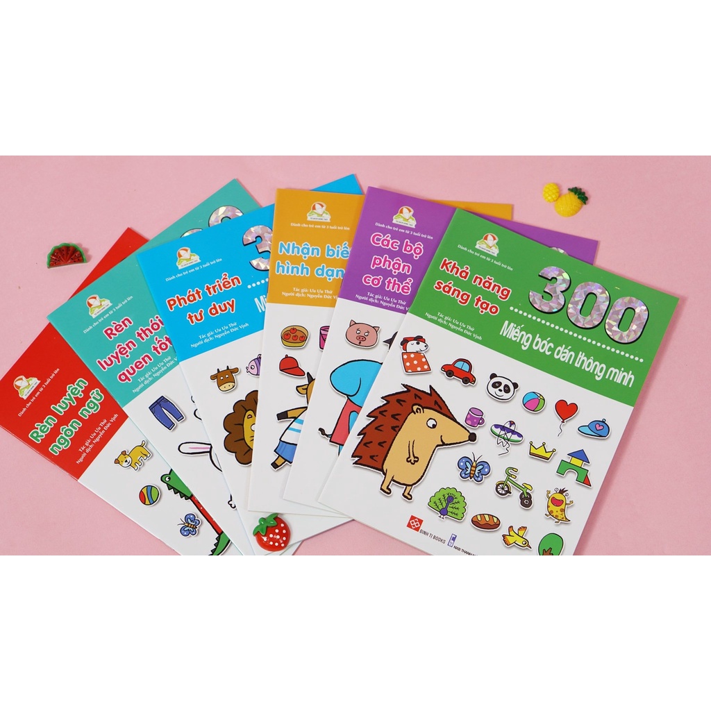 Combo : Sách - 300 Miếng Bóc Dán Thông Minh