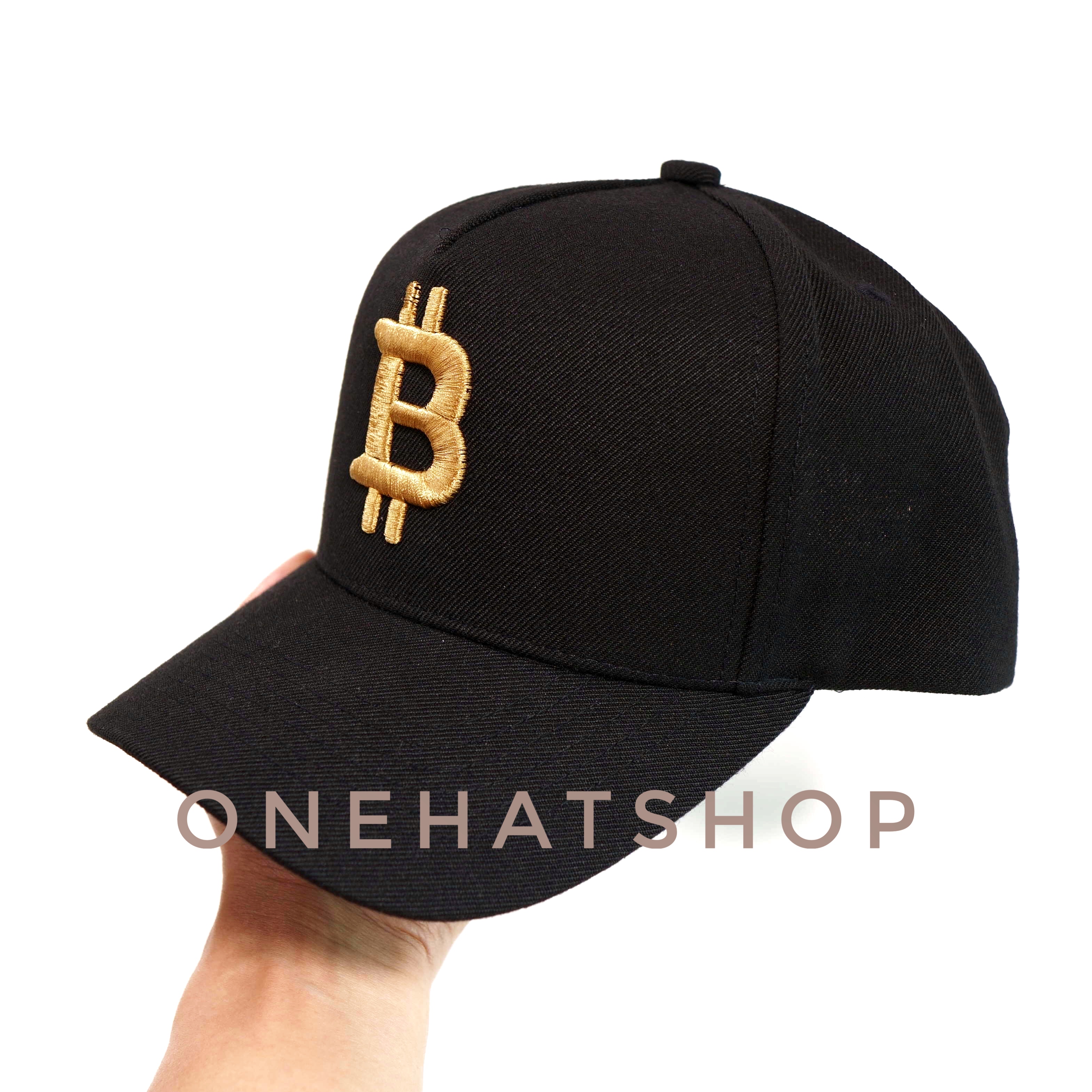 Nón Lưỡi Trai Vành Cong fom Trucker Logo Bit full vải quai cài nút Brand One Hat