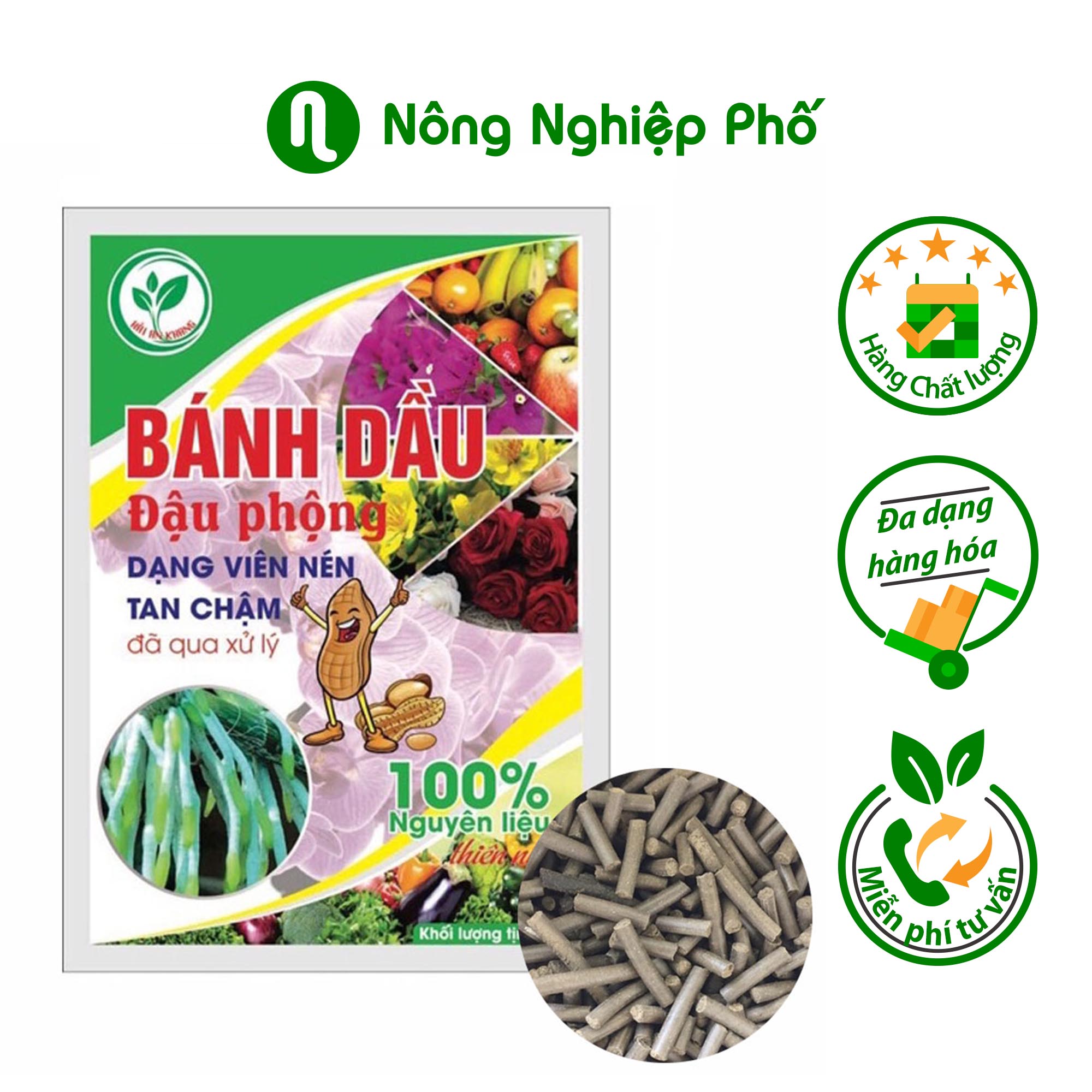 Ánh dầu đậu phộng dạng viên nén tan chậm