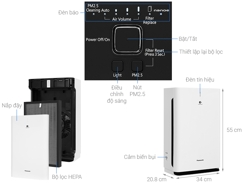 Lọc không khí Panasonic F- PXT50A