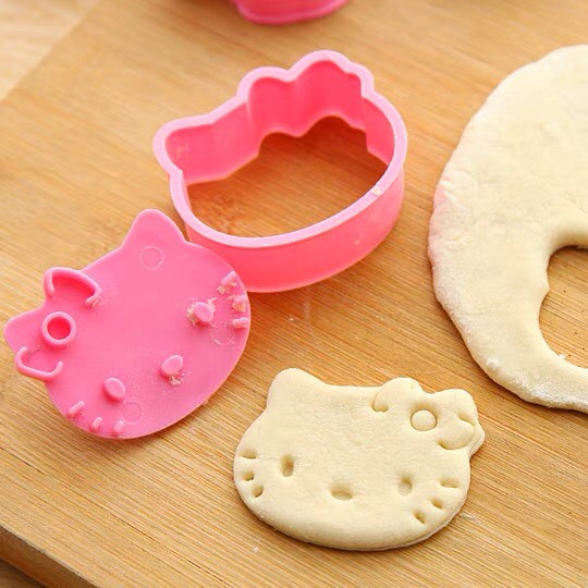 (Set 2 chiếc) Khuôn Nhấn Bánh Quy, Khuôn Cutter 3D Tạo Hình Bánh Cookie, Bánh Dứa