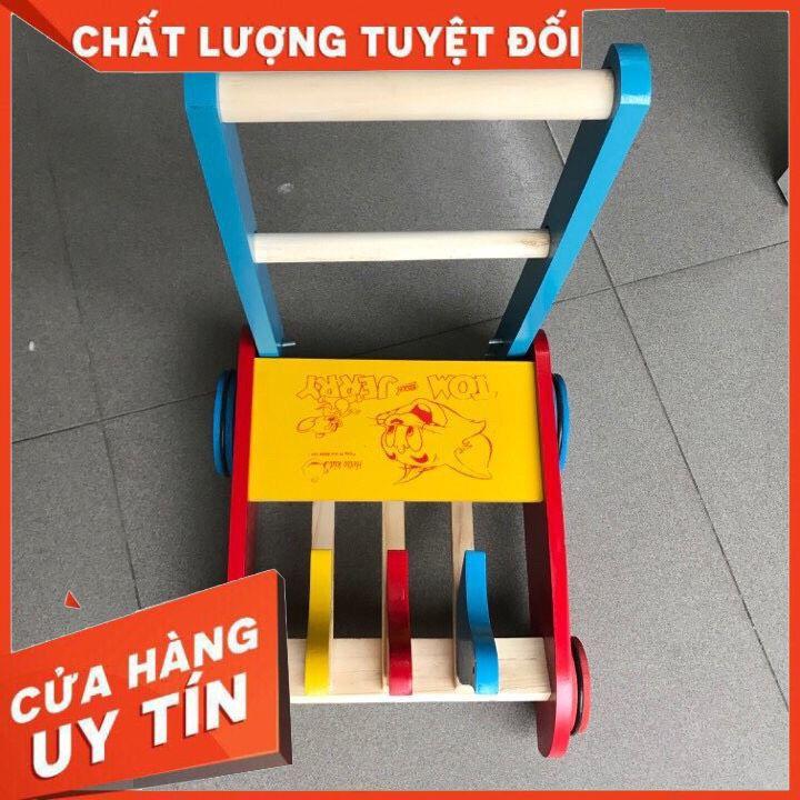 Xe tập đi bằng gỗ 3 con gà cao cấp cho bé yêu (mẫu ngẫu nhiên)