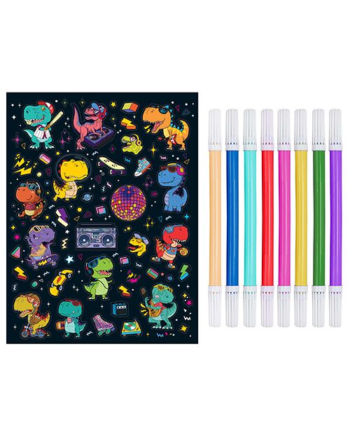 Kaleidoscope Dino Disco Colouring Kit
