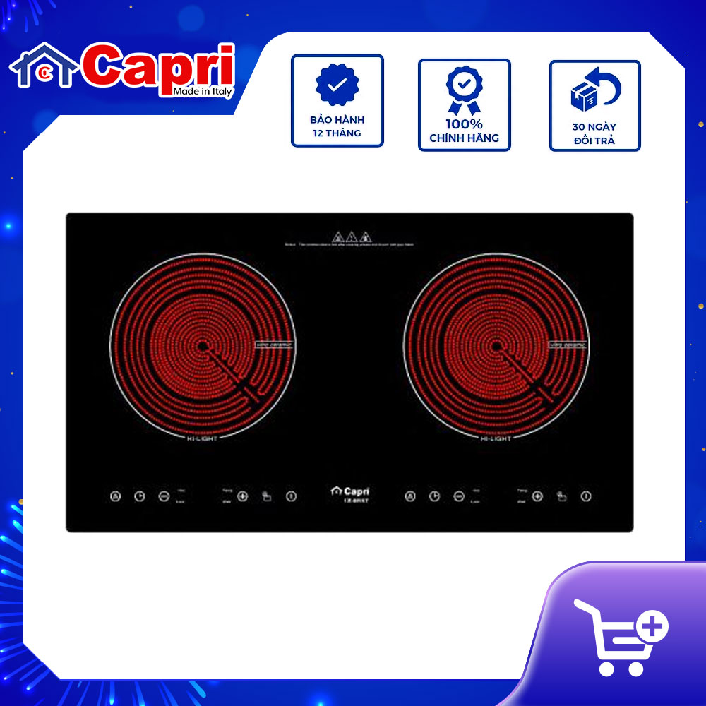 Bếp hồng ngoại đôi Capri CR-809KT | Hàng chính hãng