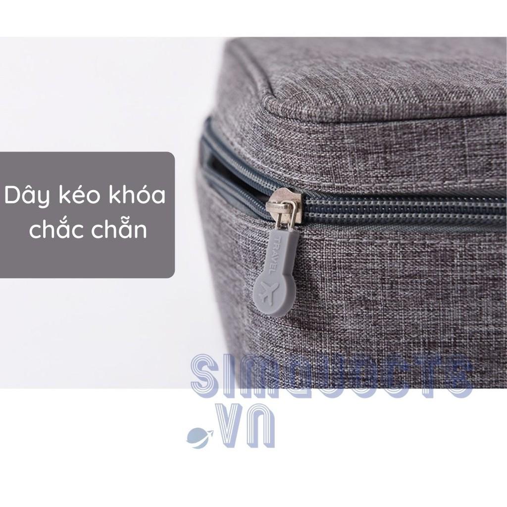 Túi đựng phụ kiện công nghệ, cáp sạc pin dự phòng, mỹ phẩm chống sốc chống thấm đi du lịch