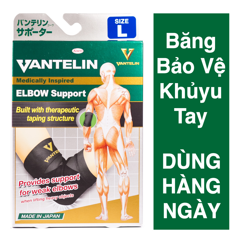 Băng Bảo Vệ Khớp Khuỷu Tay Vantelin Elbow Support Size L