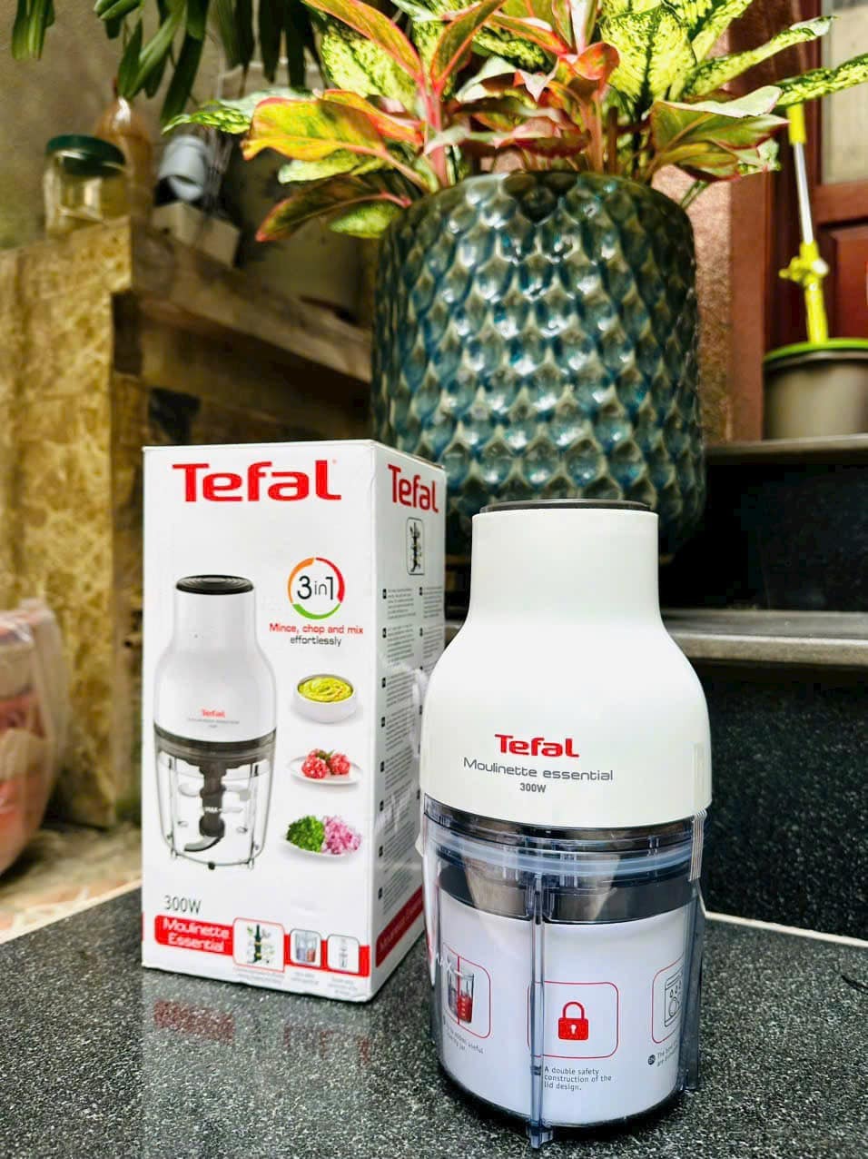 Máy Xay Thực Phẩm Tefal MB520138 0.4L, công suất 300W - Bảo hành chính hãng 2 năm, hàng nhập khẩu