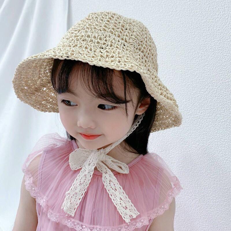 Mũ đi biển cho bé gái 2-8T